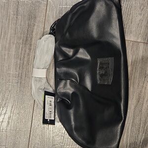 NWT Badgley Mischka Women's Vegan Leather Wrapped Frame Clutch w/chain